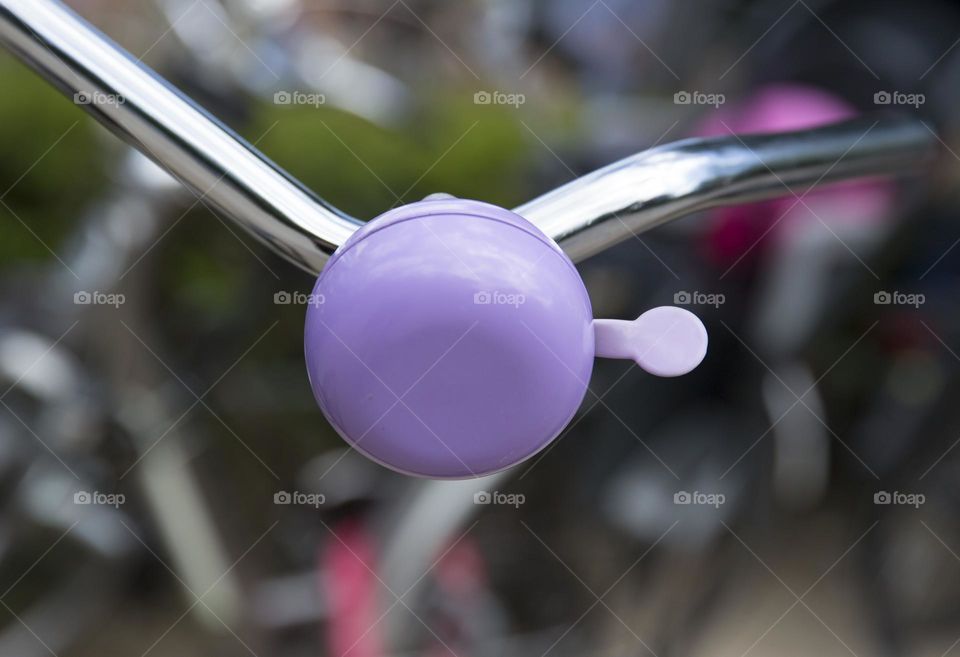 Purple bike bell 