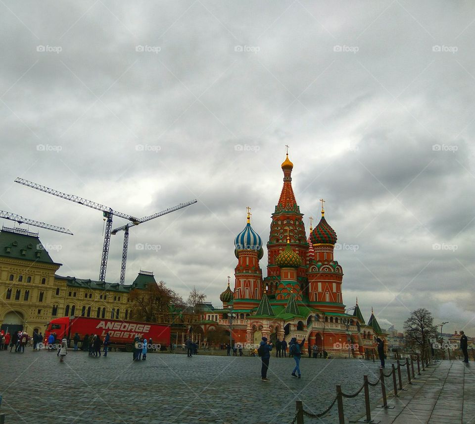 Moscow, view of the Red Square.