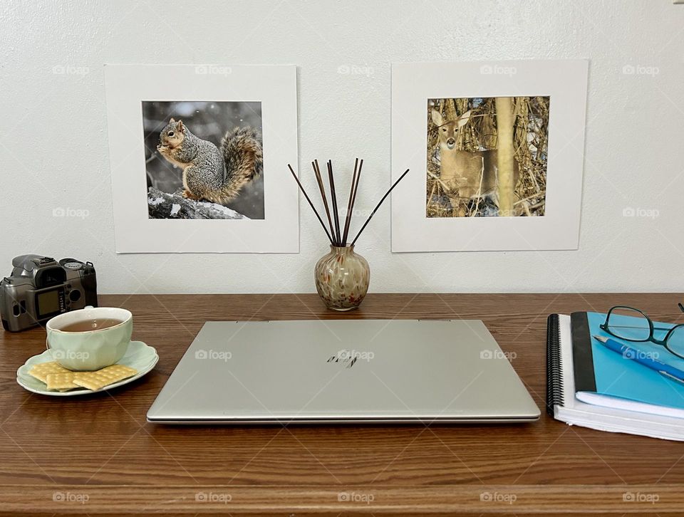 Desktop ready for work