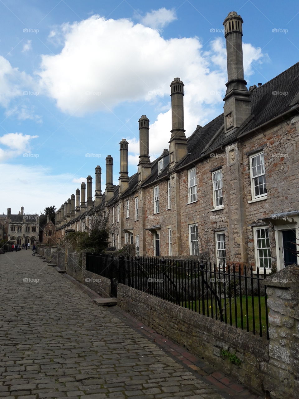 A quaint street  in Wells somerset