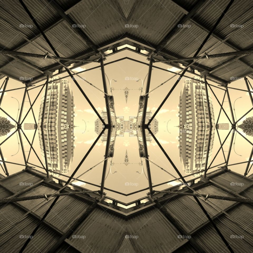 No Person, Architecture, Monochrome, Ceiling, Indoors