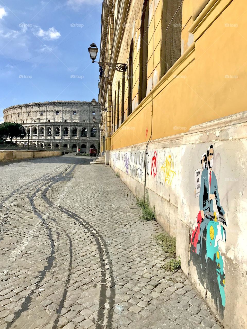 Streets near colosseum