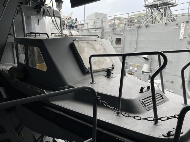 Warships in keelung port