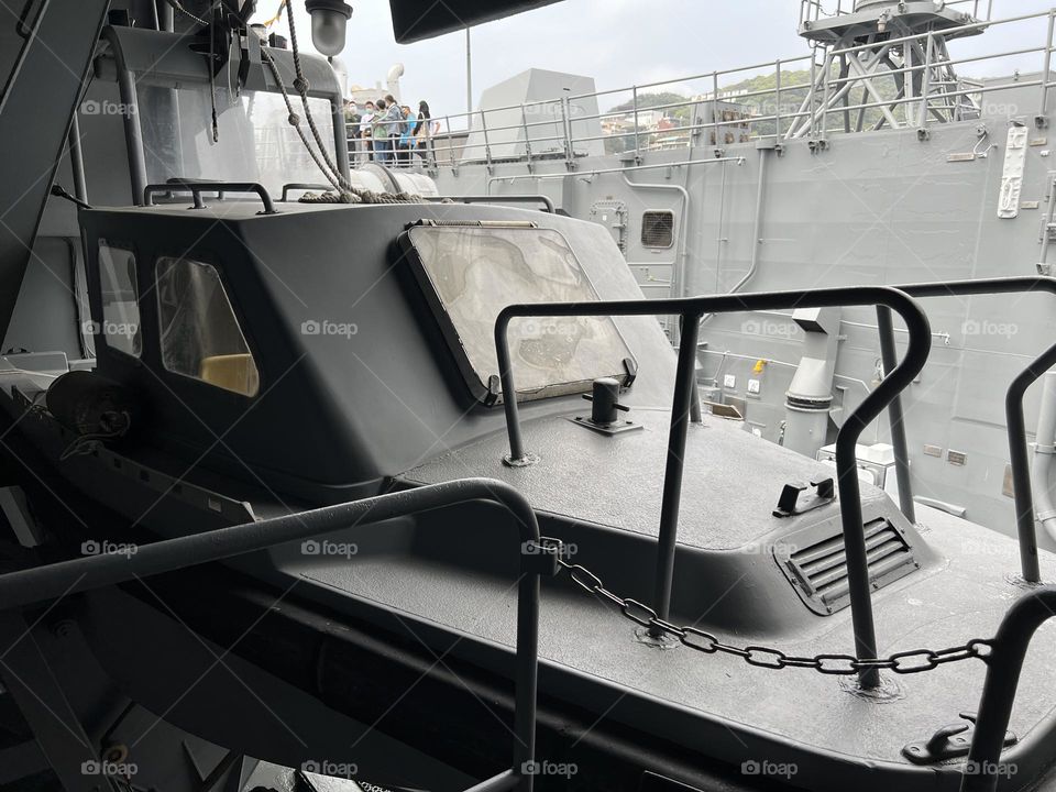 Warships in keelung port