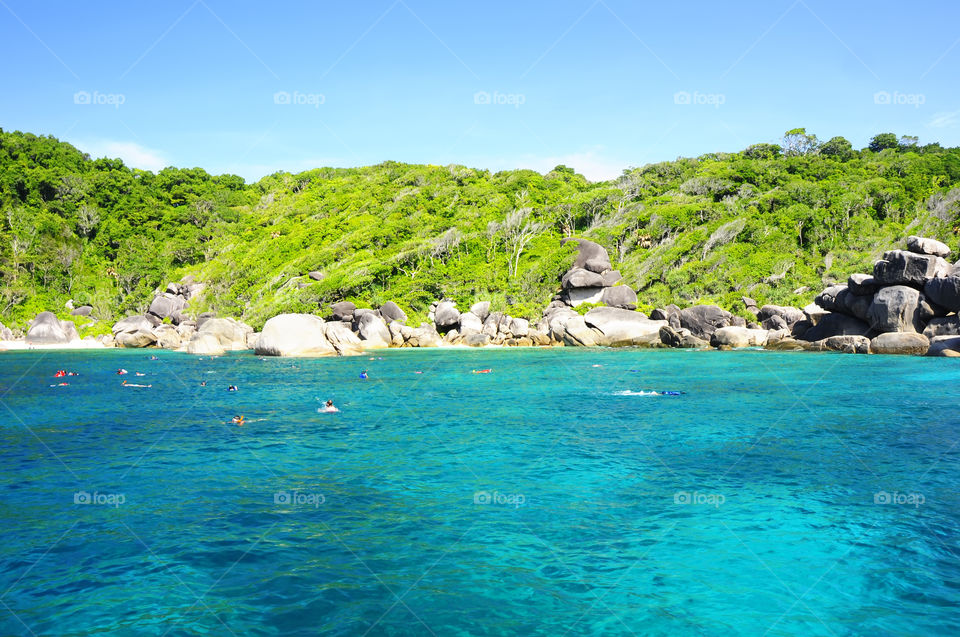 Similan island, Island on the south of Thailand.