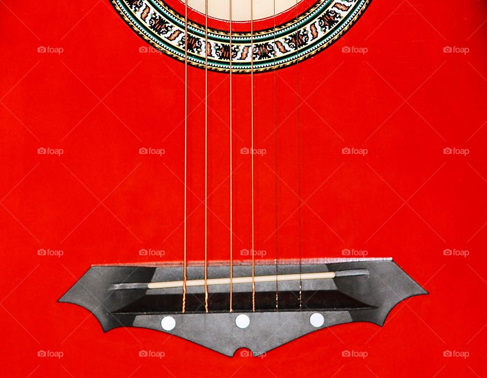 Red guitar