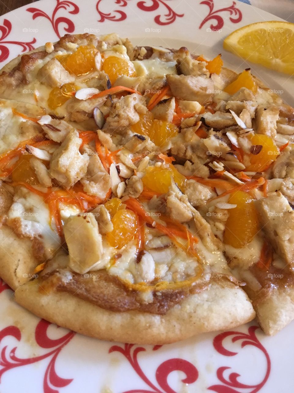 Thai Chicken Flatbread Pizza