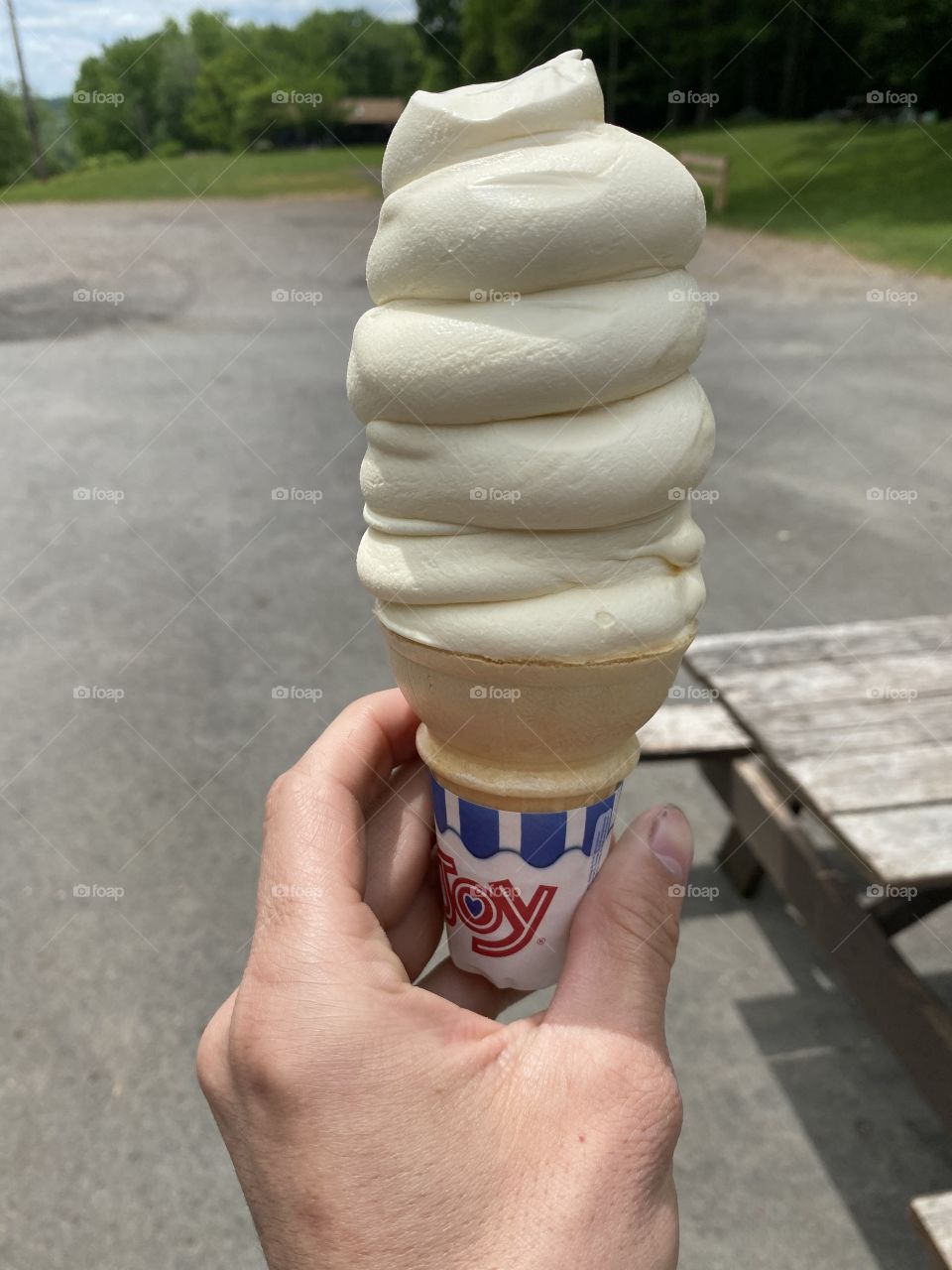 Ice cream on a warm day!