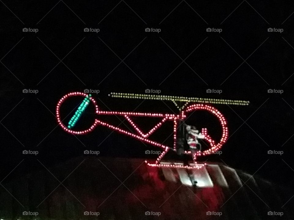 Light-up helicopter