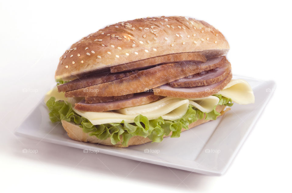 Roast porka sandwich background