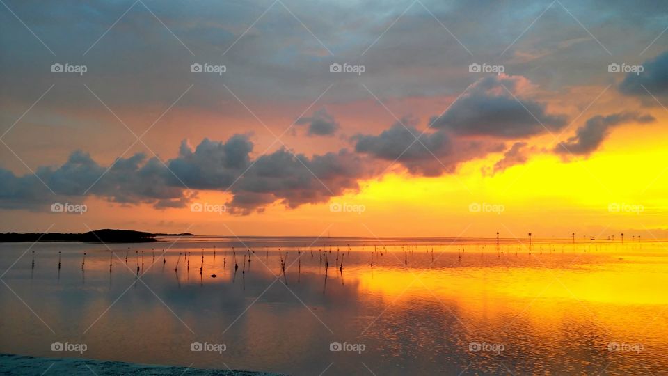 Sunset, Water, Dawn, Sea, Dusk