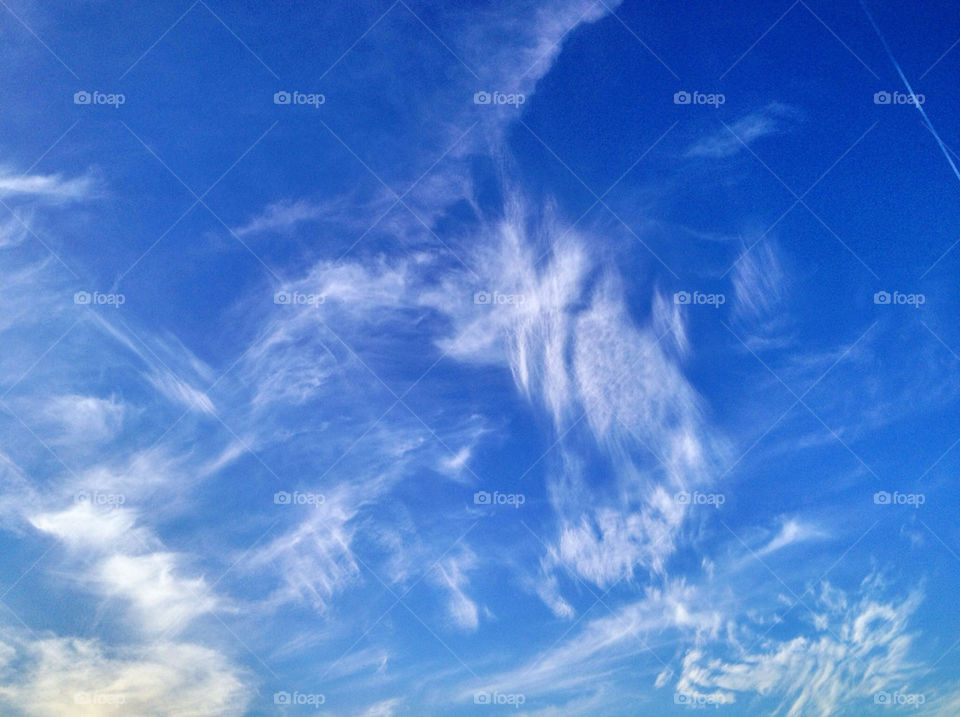 sky blue background clouds by golonko