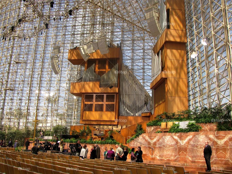 Crystal cathedral in Orange County 
