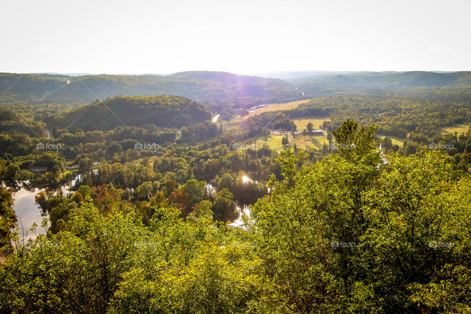 Breathtaking view on a Canadian ravine