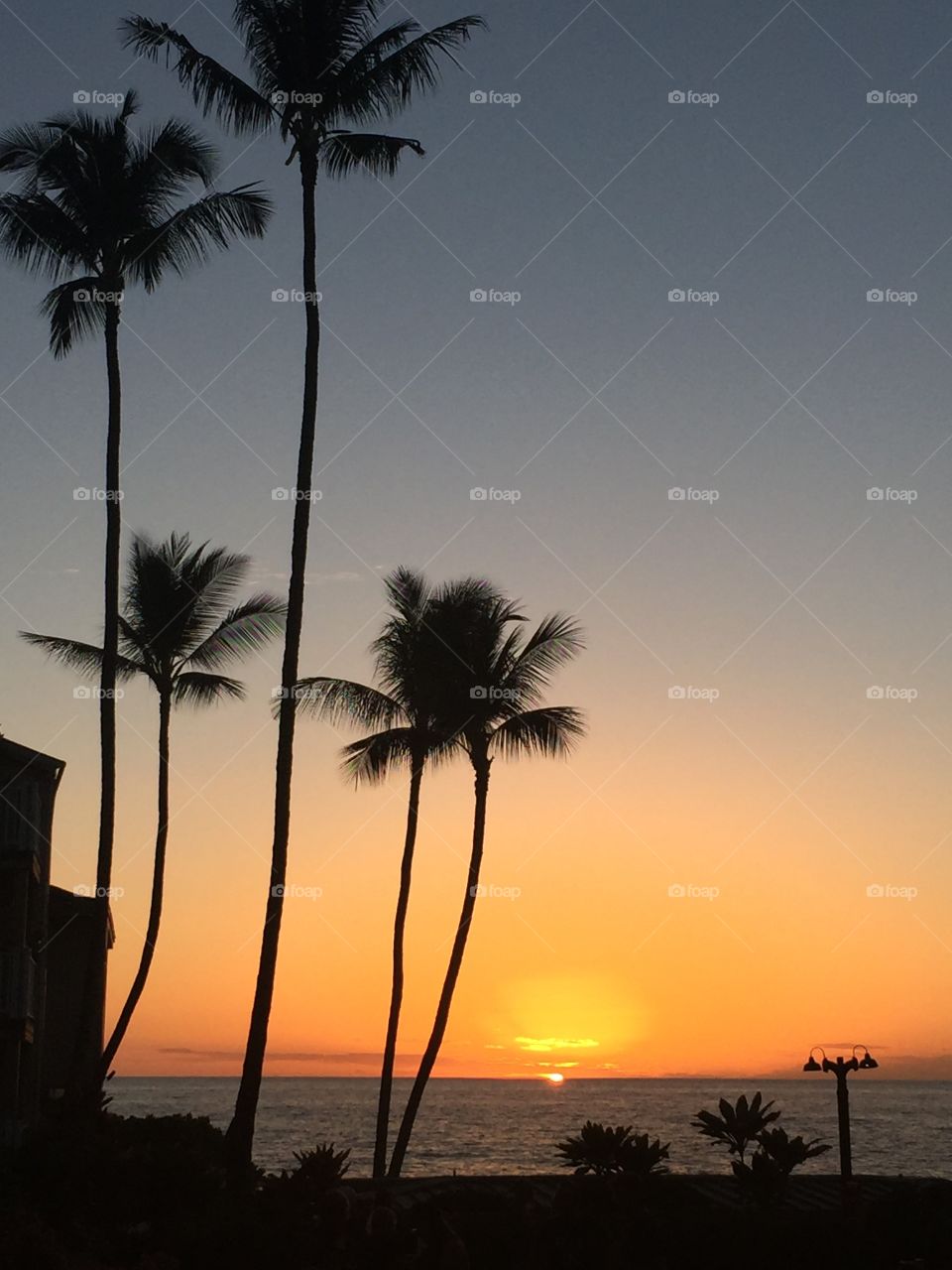 Sunset in Kona Hawaii