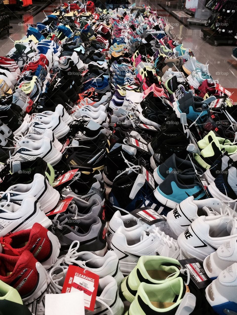 Running shoes lot