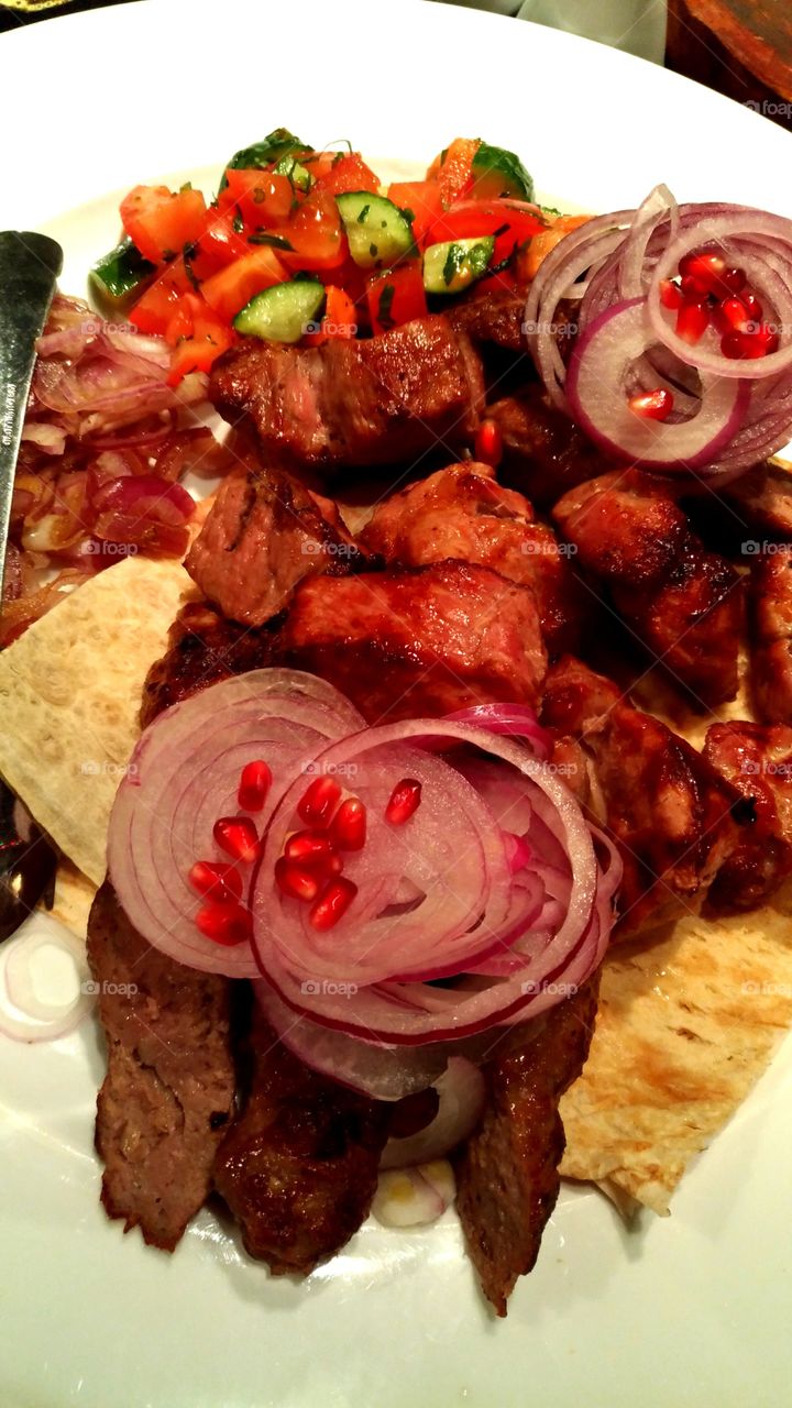 Russian barbeque plate