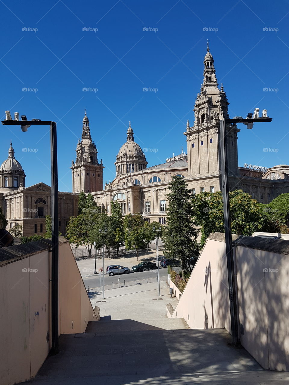 montjuic Barcelona Barcelone museum gaudi park and ride