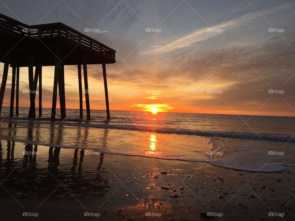 Sunrise in ocean city, New Jersey 