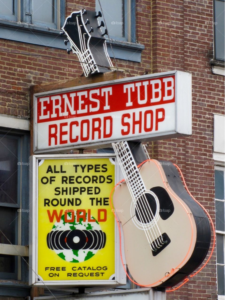 Ernest Tubb Record Shop sign - Nashville, Tennessee