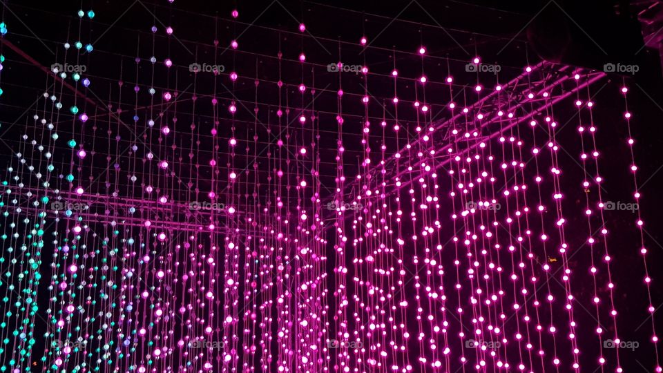 Lights at Signal Light Festival in Prague
