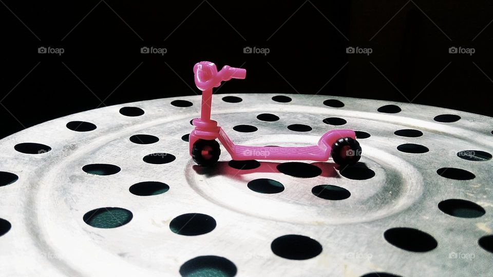 pink scooter