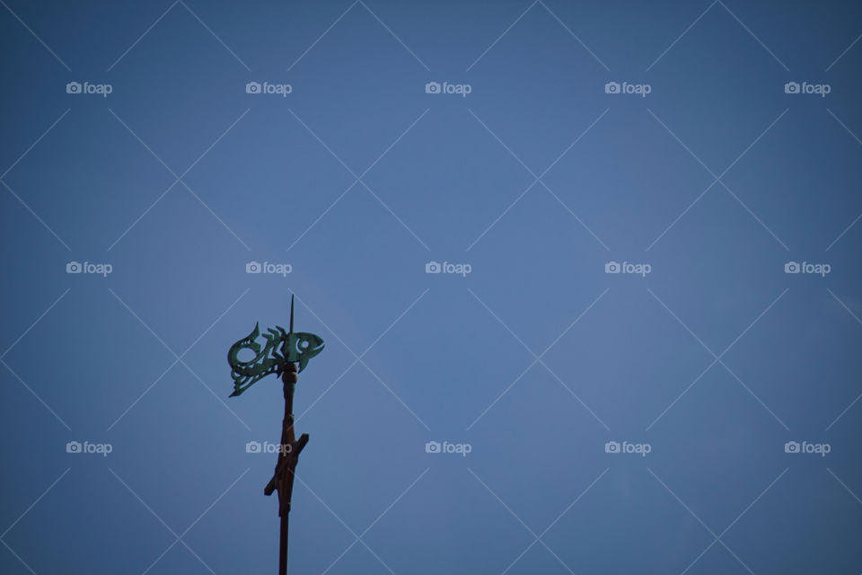 cross on the top of the sky