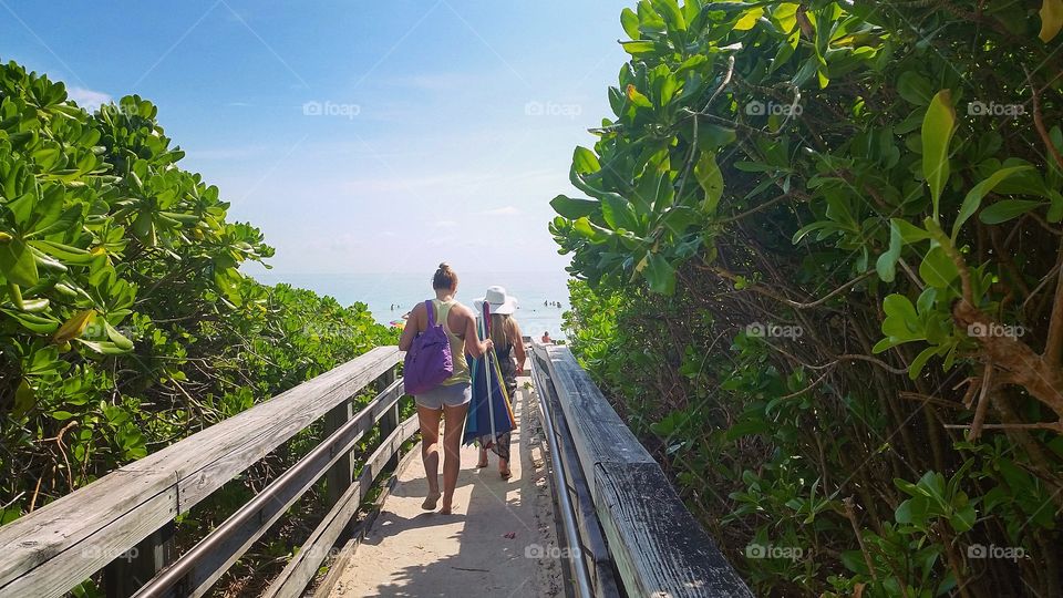 Going to the beach