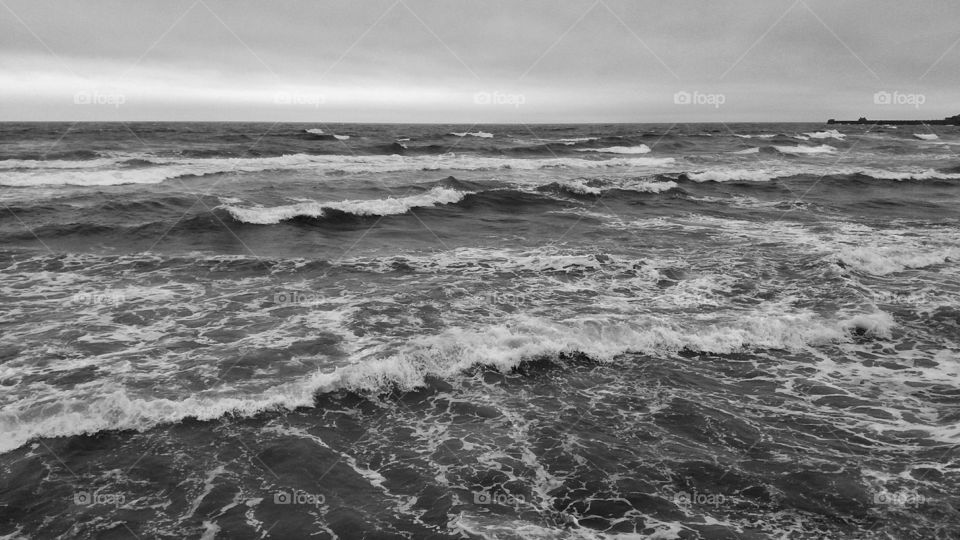 rough sea'