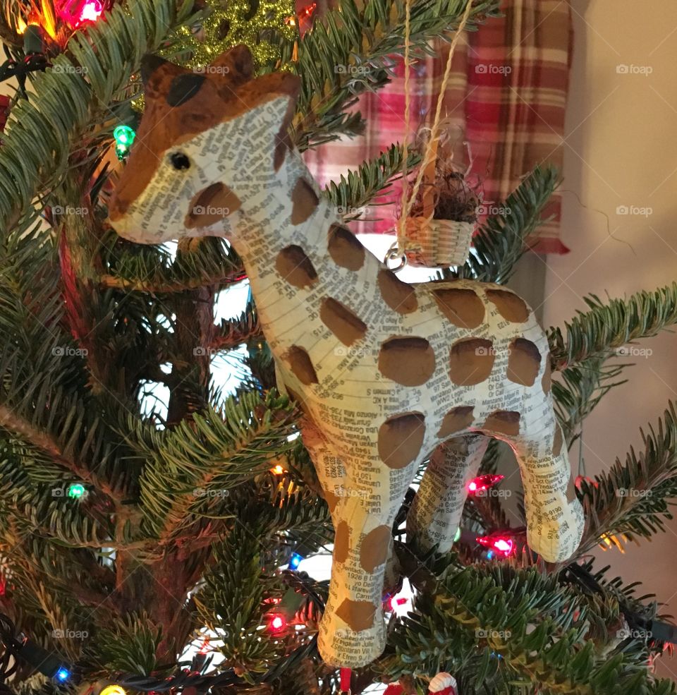 Giraffe ornament
