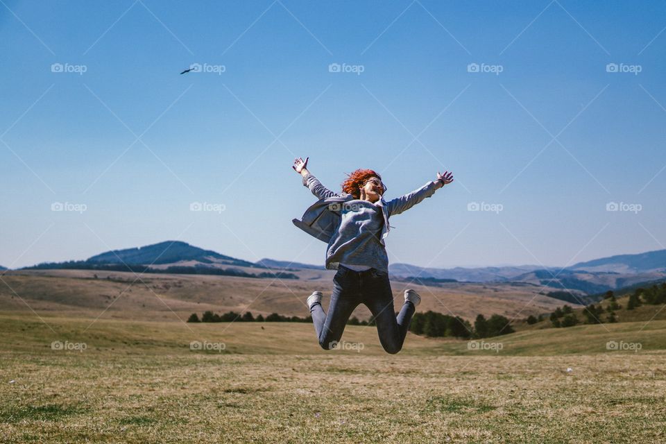 Jumping girl