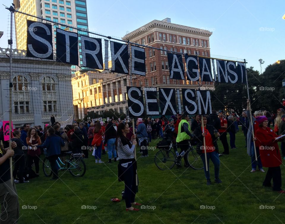 Strike against sexism Oakland California 