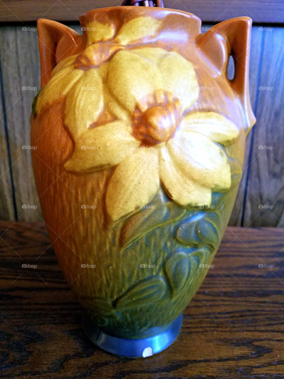 Vintage Handmade Vase with a chip in the base!