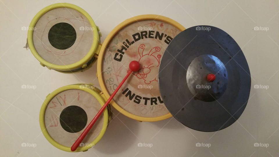 Drums. Toy drums.