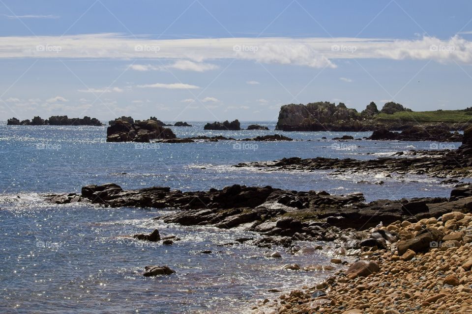view of the sea from the sea