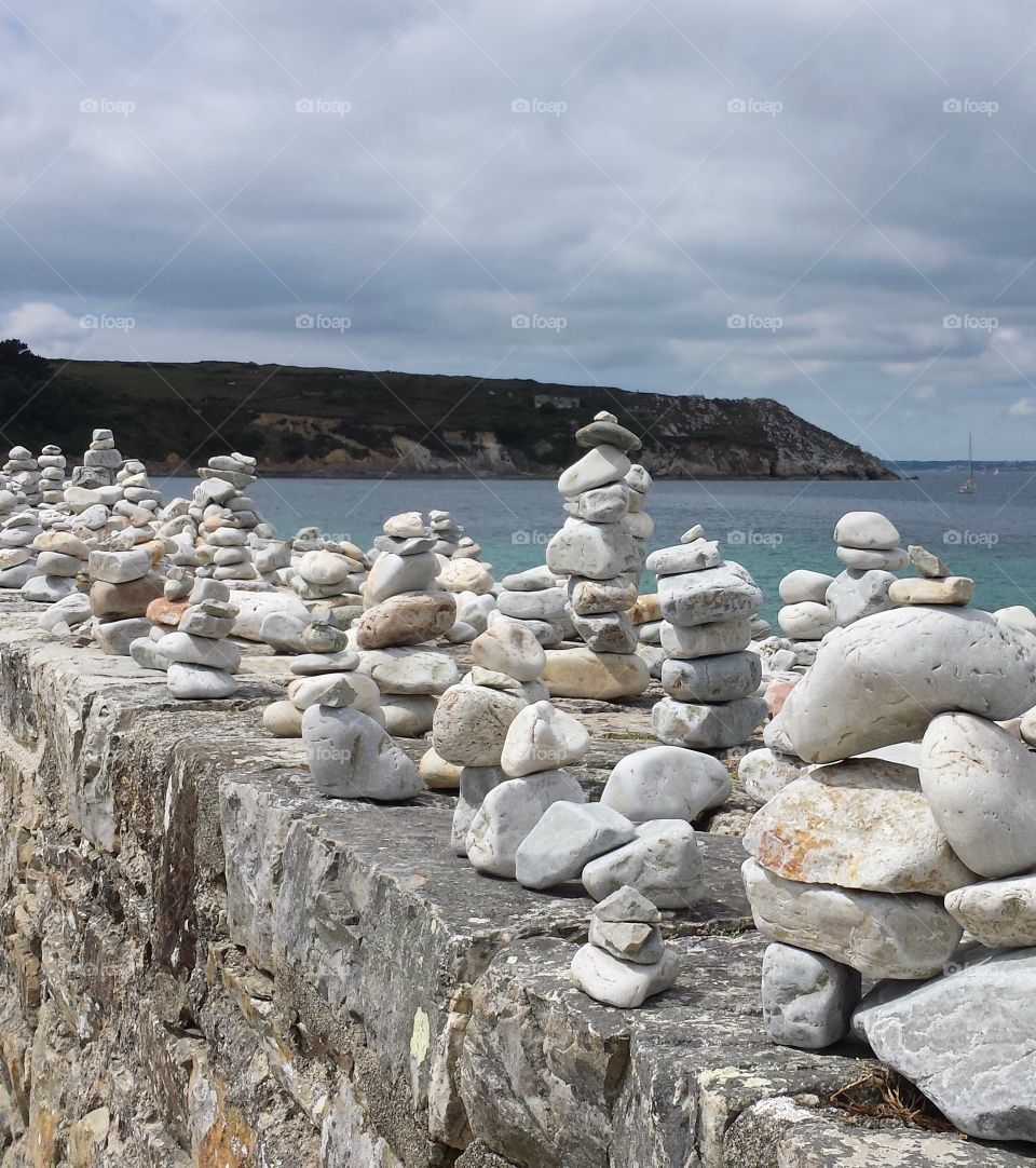 Stone Sculpture, Camaret Sur Mer, France.