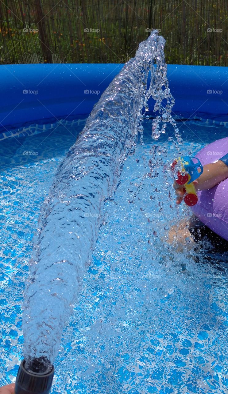 Playing in the pool