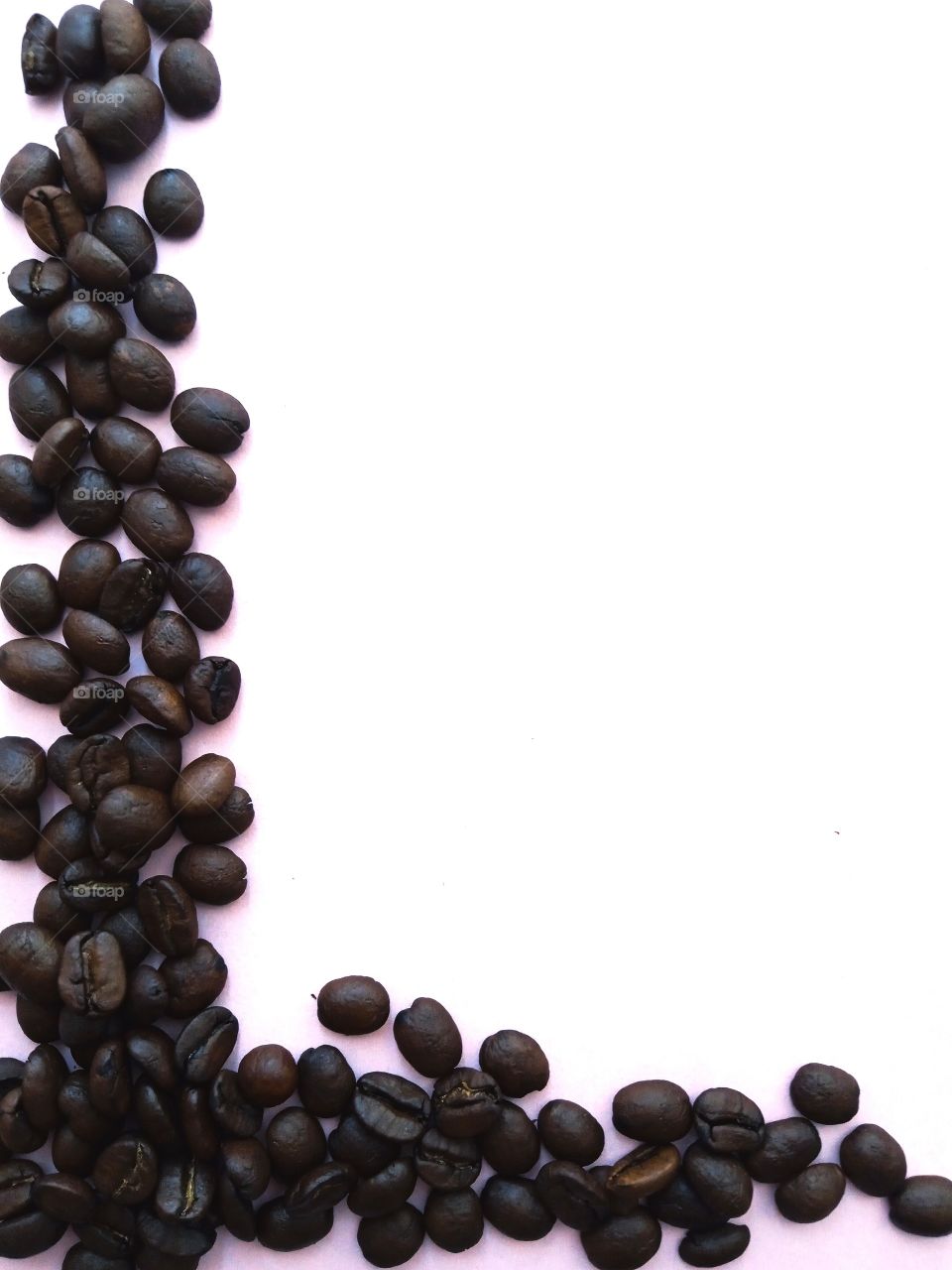 frame made of coffee beans