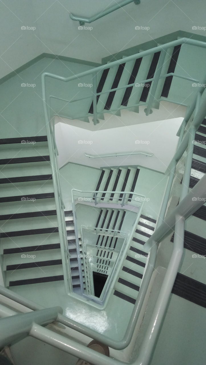 Staircase view from top