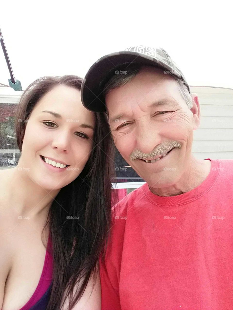 Father daughter moments are priceless.