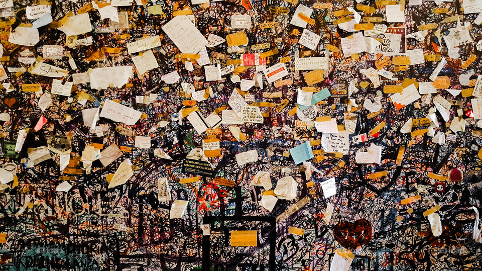 Word in Verone in Italy