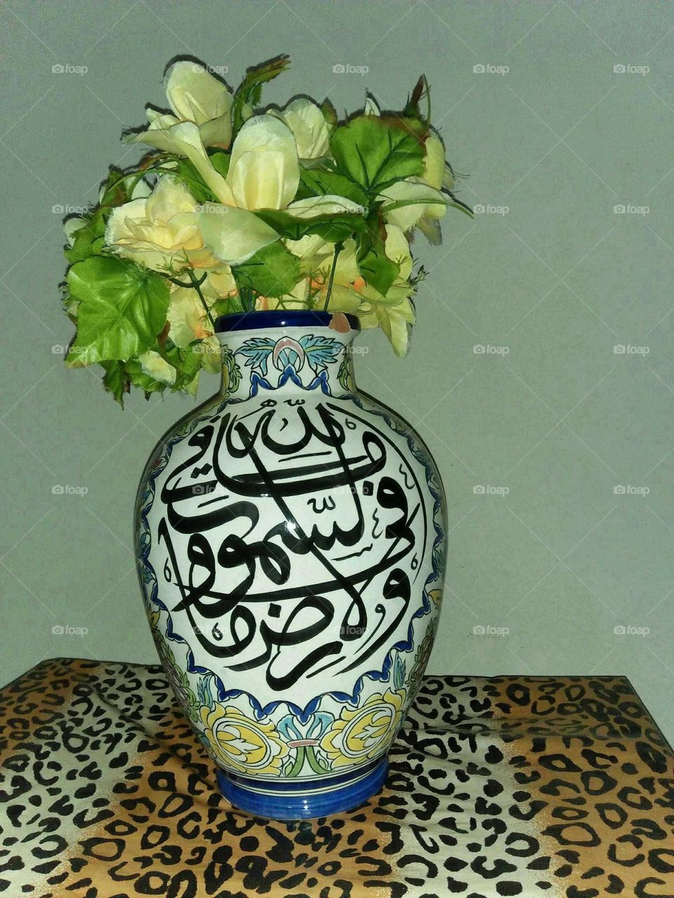 Beautiful flowers in vase.