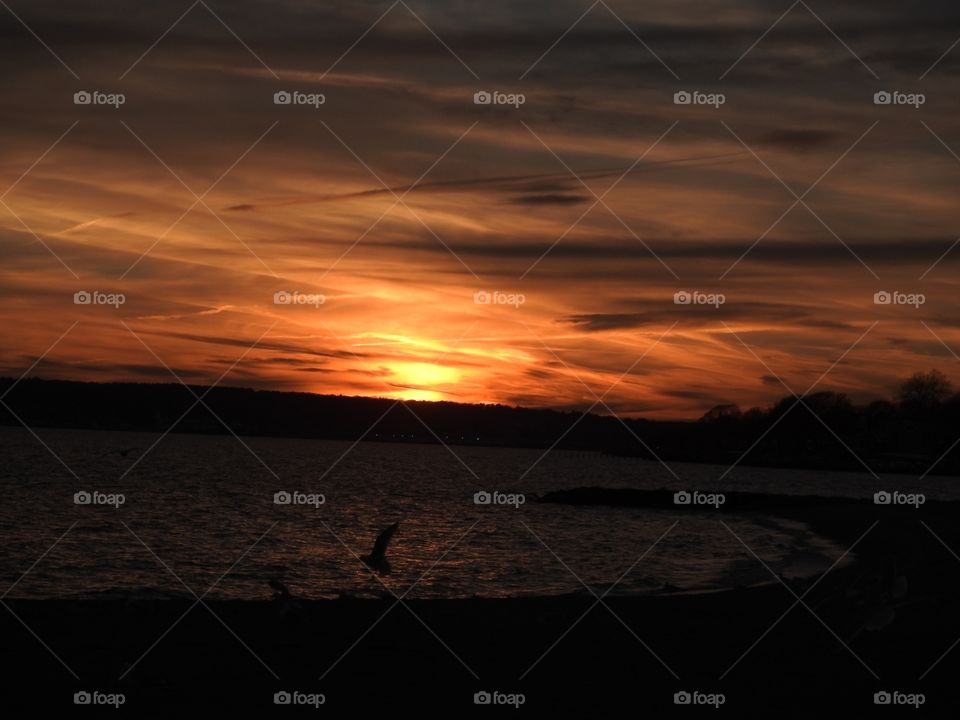 sunset looks like a painting