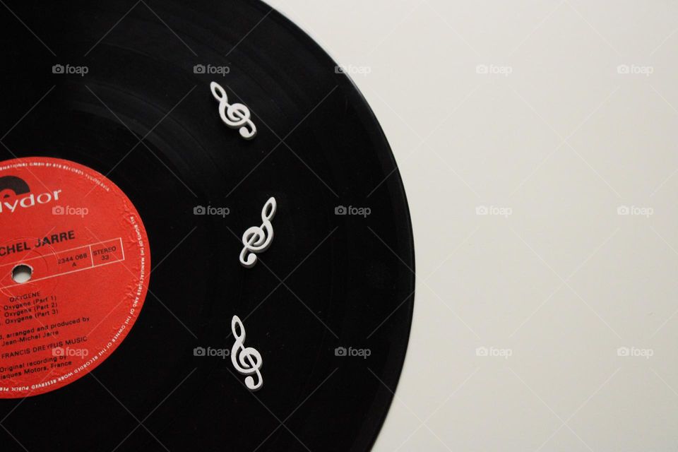 Old gramophone record