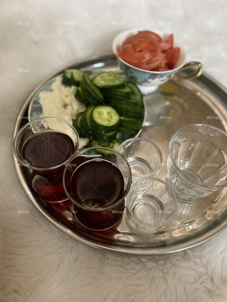 Nice light tea and dinner