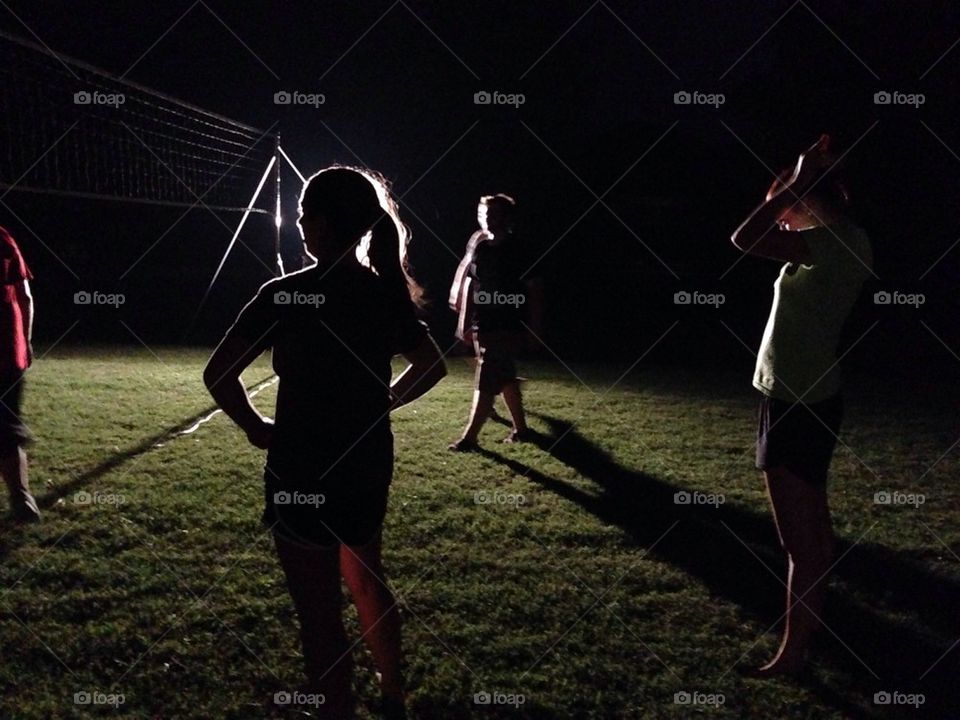 Night volleyball 