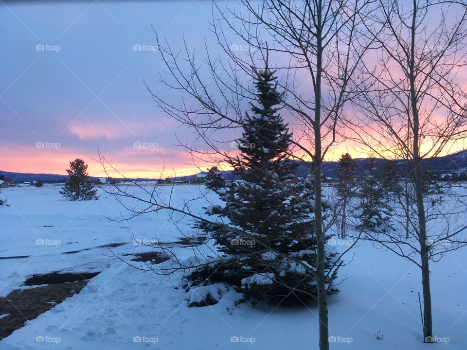 Sunset in McCall ID
