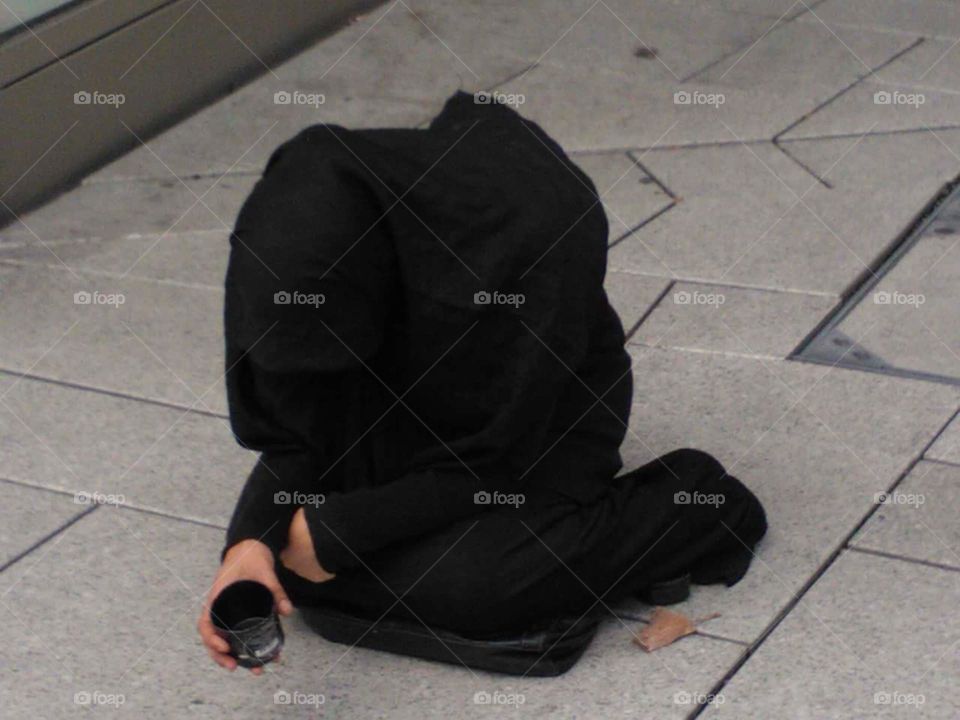 Beggars in Frankfurt