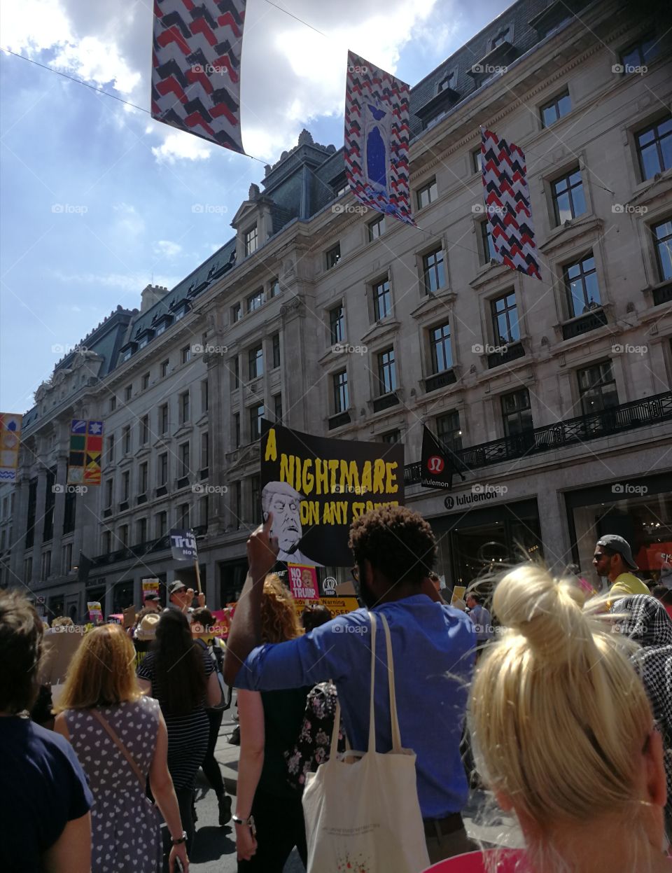 A Nightmare called trump , London March, 13 July 2018