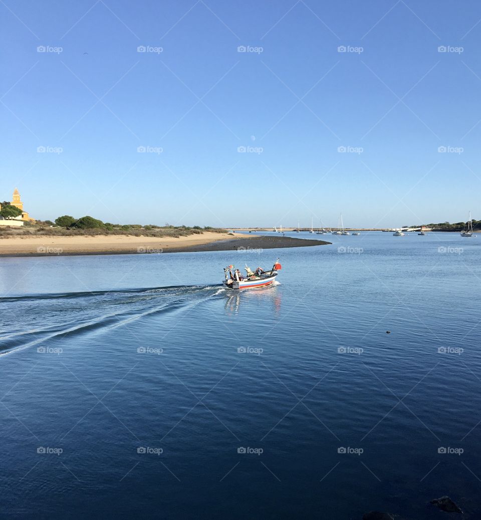 Boat on Ria Formosa